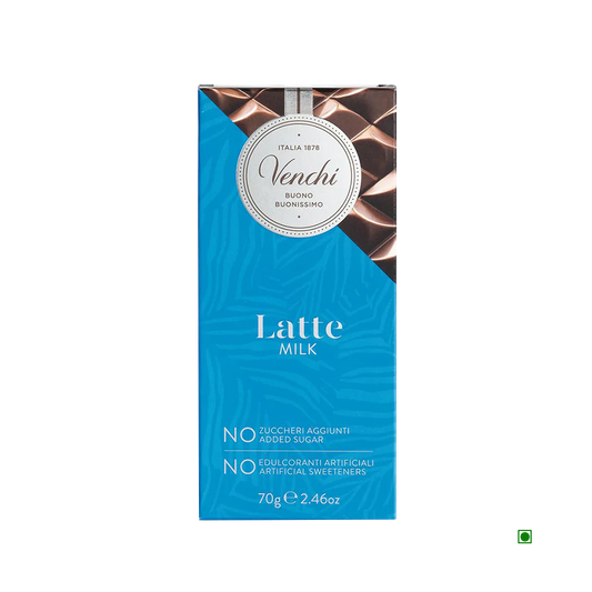 Venchi Latte Milk No Added Sugar Bar 70g
