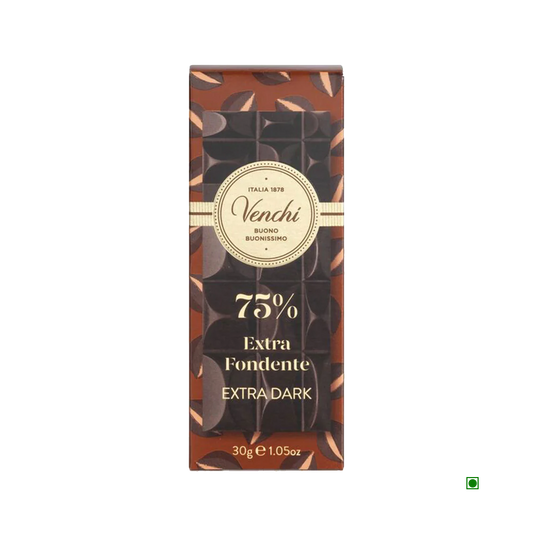 Venchi Mini 75% Extra Dark Chocolate Bar 30g