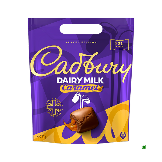 Cadbury Dairy Milk Caramel Chunks Bag 250g