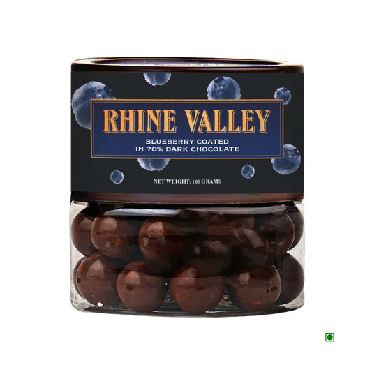 Rhine Valley Blueberry 70%  Dark Dragees 100g