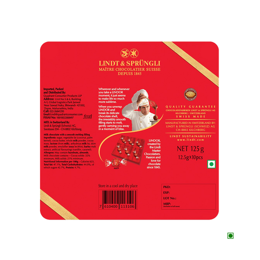 Lindt Lindor Tin Gift Box 125g