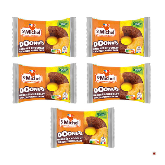 St. Michel French Doonuts Chocolate Marble Pack of 5 (30g X 5) 150g