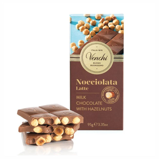 Venchi Milk Chocolate Hazelnut Bar 95G