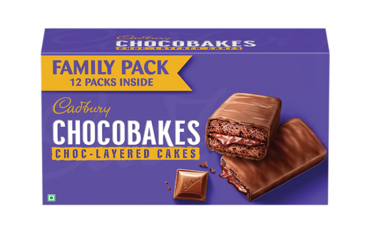 Cadbury Chocobakes Layered Cakes 228g