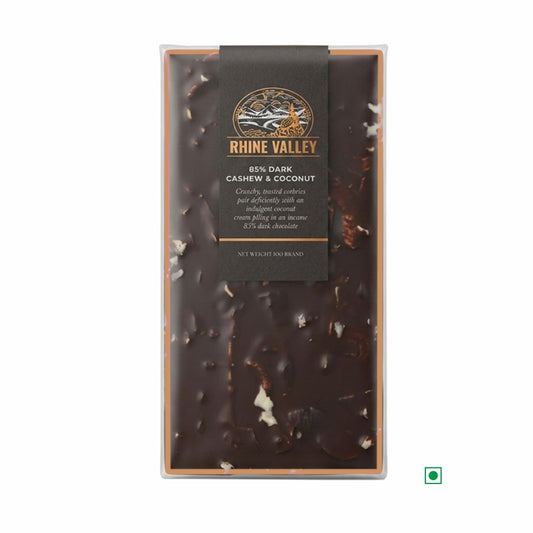 Rhine Valley 85% Dark Cashew & Coconut 100g