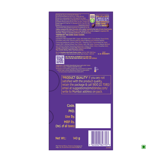 Cadbury Silk Kunafa 140G
