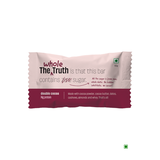 The Whole Truth Double Cocoa Protein Bar 55g whole the truth granola bar.