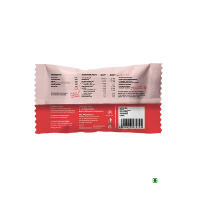An image of The Whole Truth Cranberry Protein Bar 55g with a label on it featuring roasted almonds.