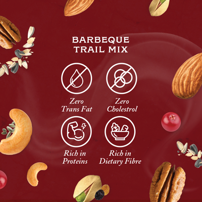 Rhine Valley Barbeque Trail Mix with cashews, cranberries and almonds perfect for snacking on the go.