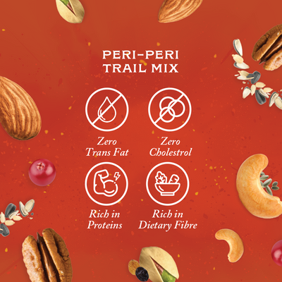 Rhine Valley Peri Peri Trail Mix with almonds and cranberries.
