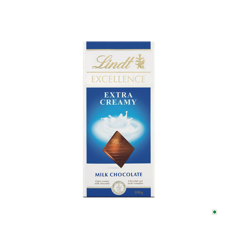 Lindt Excellence Extra Creamy Bar 100g milk chocolate.