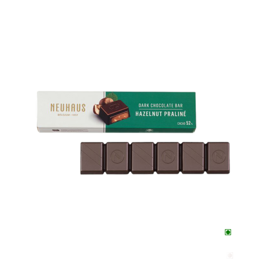 Neuhaus 52% Dark Chocolate Hazelnut Praliné Bar 50g