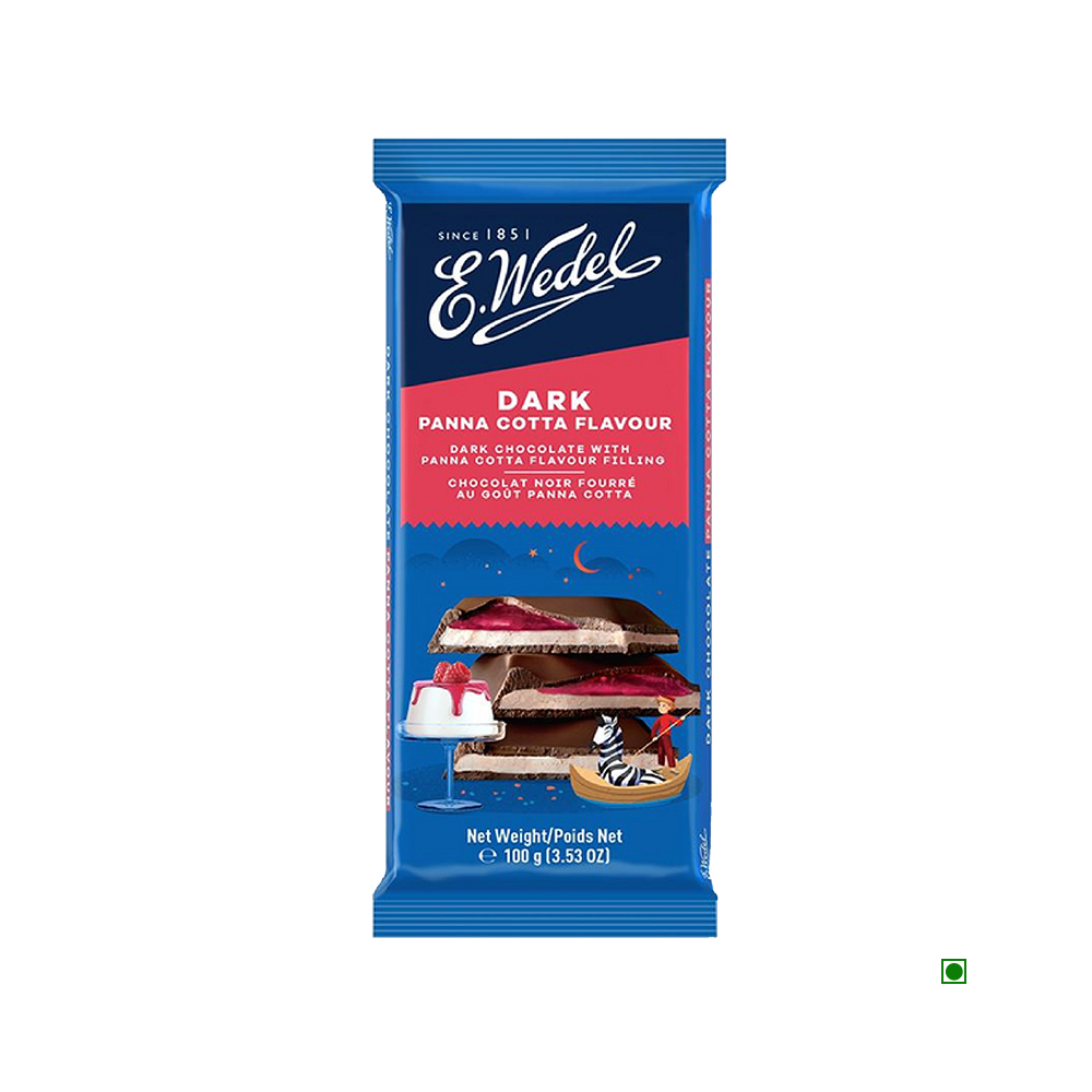 Wedel Dark Chocolate With Panna Cotta Filling Bar 100G – Cococart India