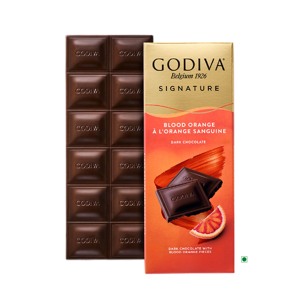 Godiva Dark Blood Orange Bar 90g