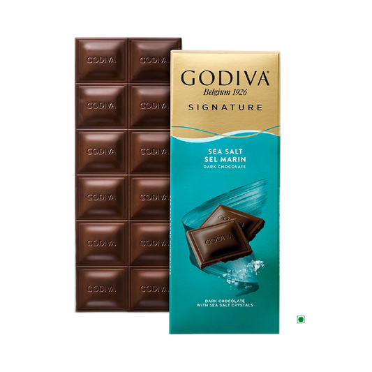 Godiva Dark Sea Salt Bar 90g.