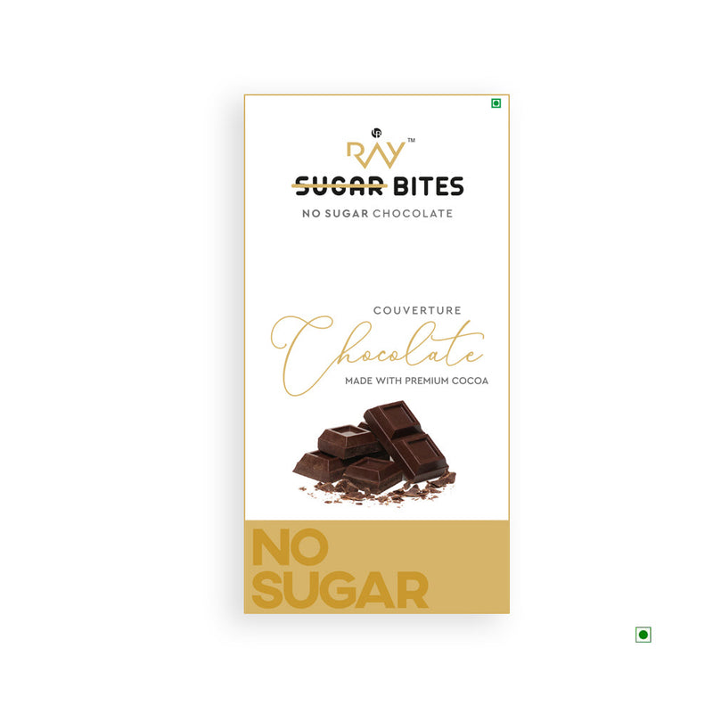 Ray No Sugar chocolate bar - no sugar.