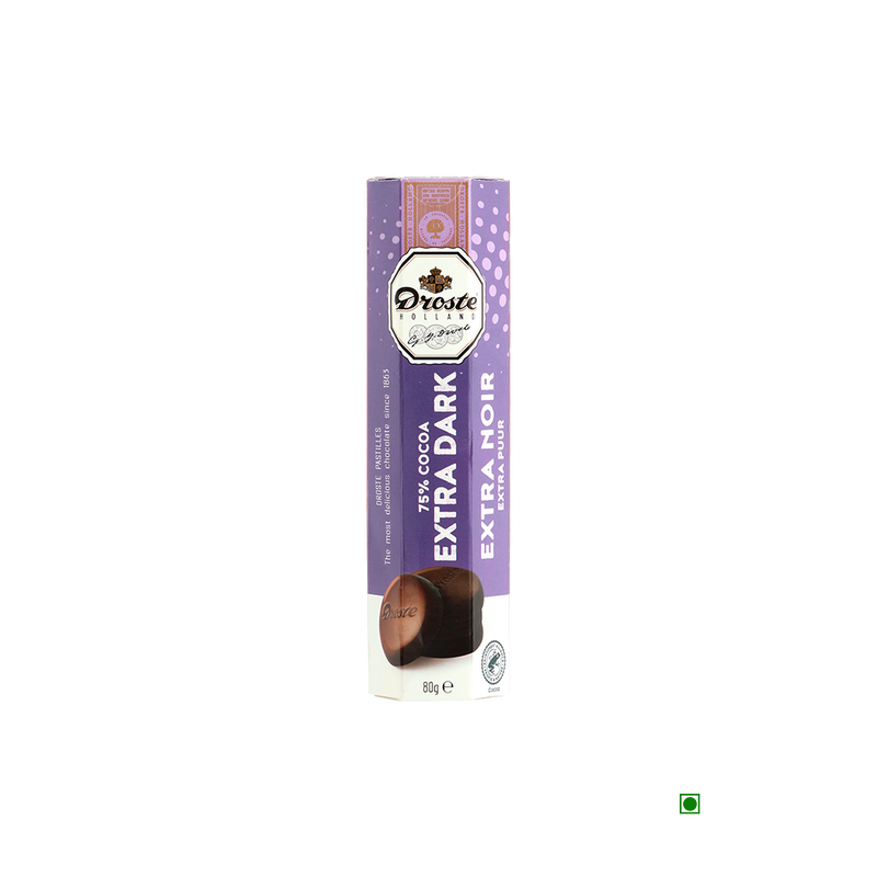 Droste Pastilles Extra Dark Chocolate Rolls 80g