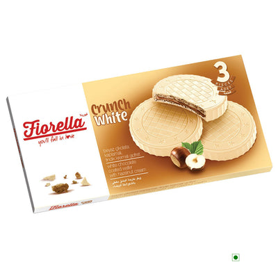 Elvan Fiorella Crunchy White Chocolate Wafer with hazelnut cream, 3 pcs.