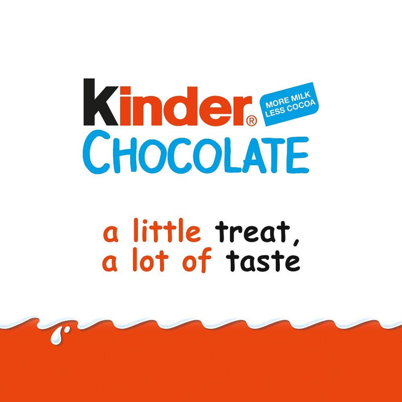 Kinder Chocolate T8 100g, a little treat, a lot of taste.