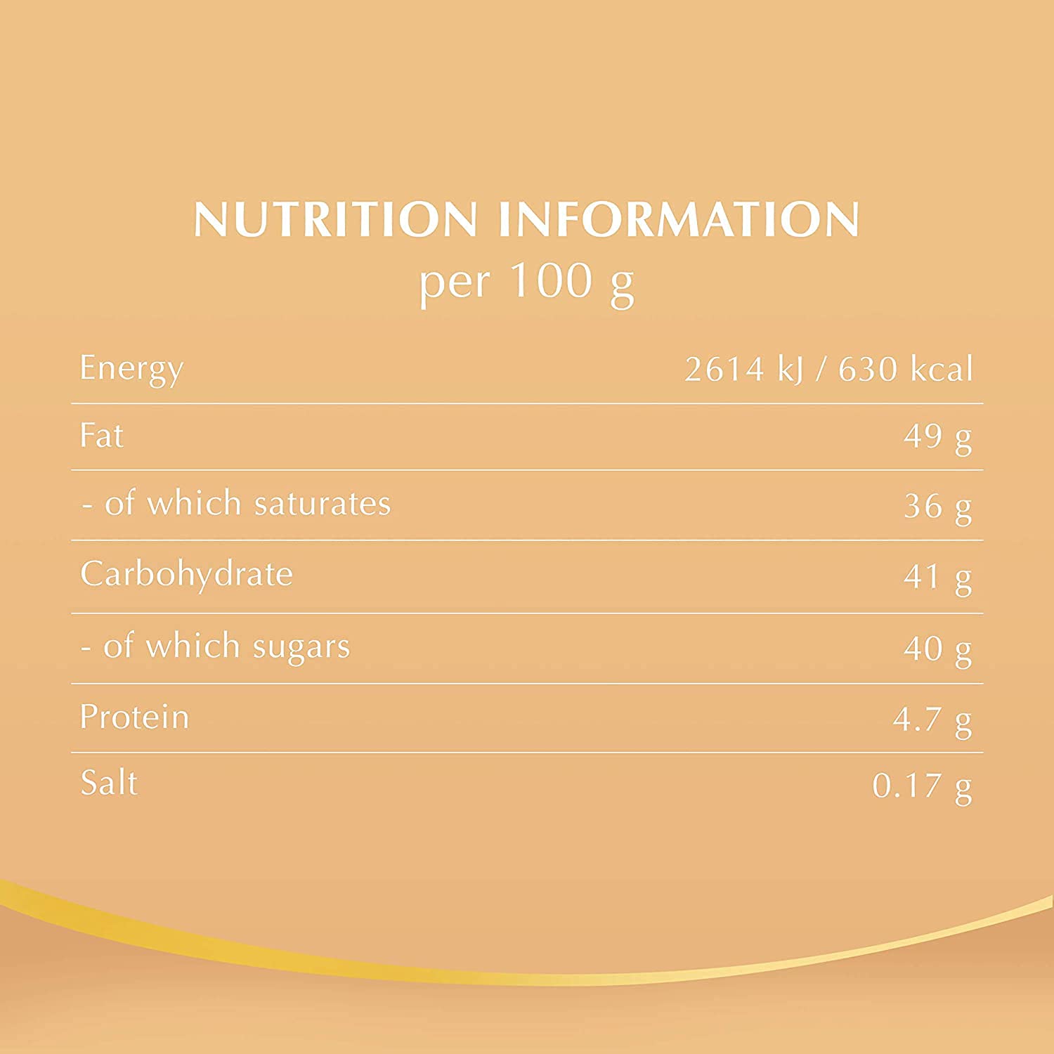 Smooth moment of bliss, Lindt Lindor Assorted Cornet 200g nutrition information per 100 g.