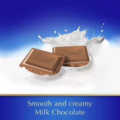 Smooth and creamy Lindt Swiss Classic Milk Bar 100g.