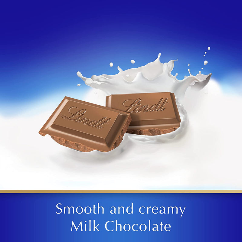 Smooth and creamy Lindt Swiss Classic Milk Bar 100g.