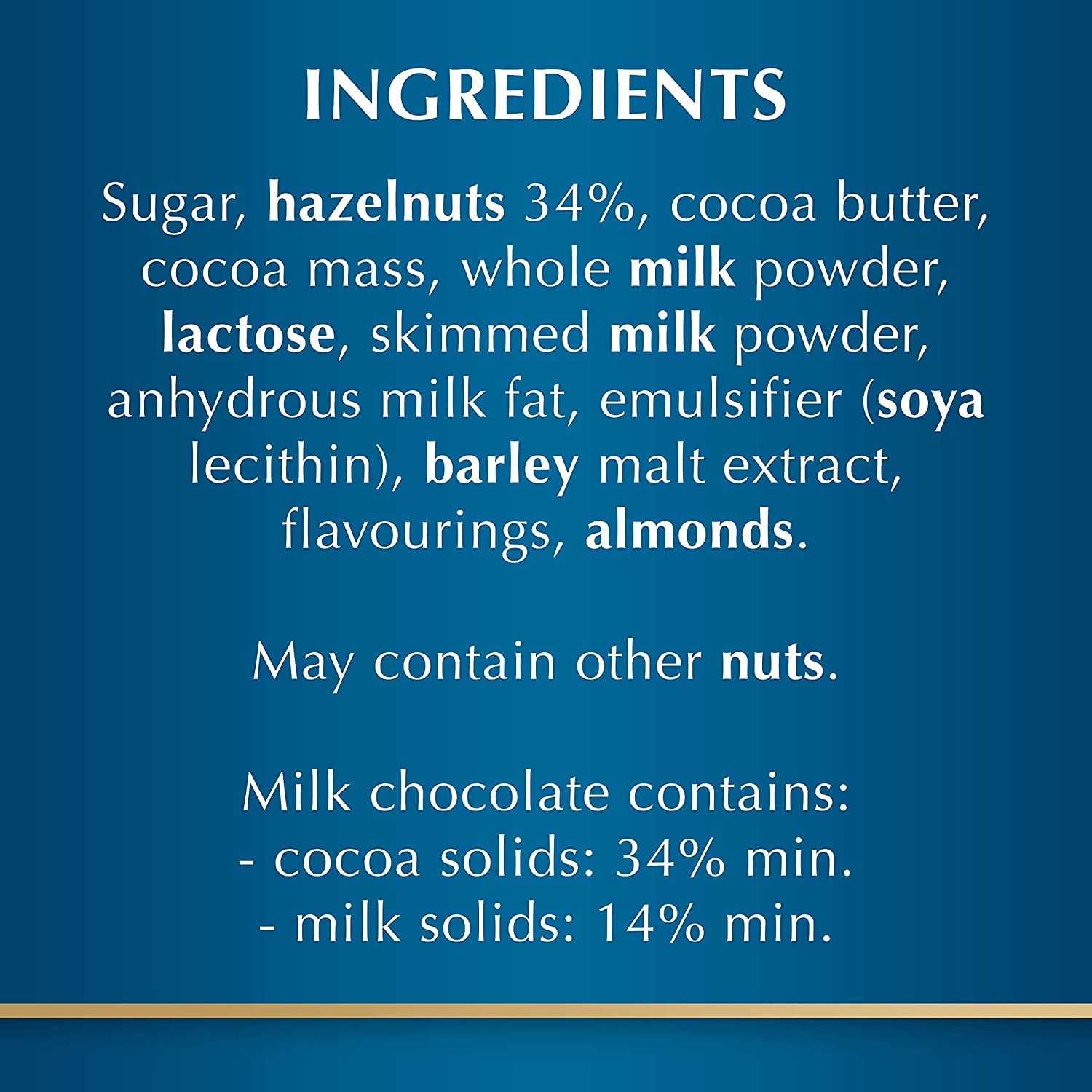 Lindt cocoa butter, sugar, nuts, Lindt cocoa butter, Lindt cocoa butter, Lindt cocoa butter, Lindt cocoa butter, Lindt cocoa butter.