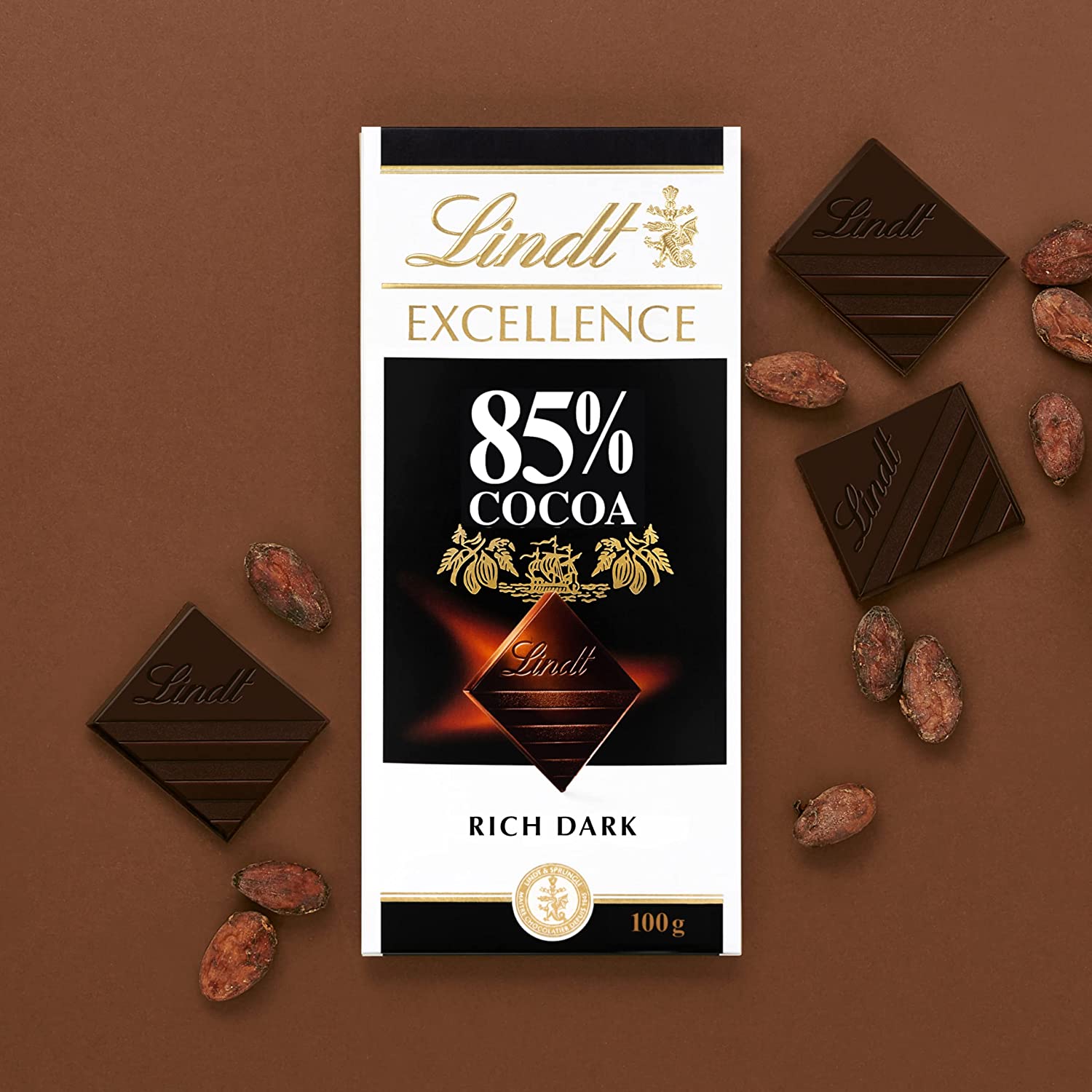 Lindt Excellence 85% Cocoa Bar 100g – Cococart India