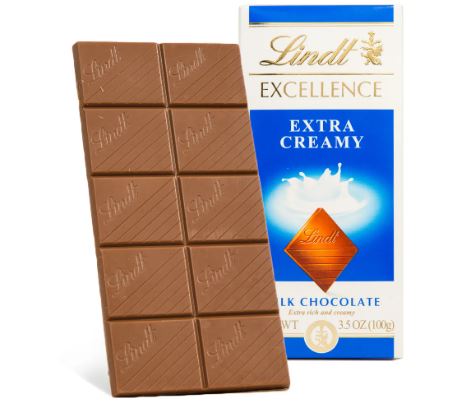 Lindt Excellence Extra Creamy Bar 100g by Lindt.