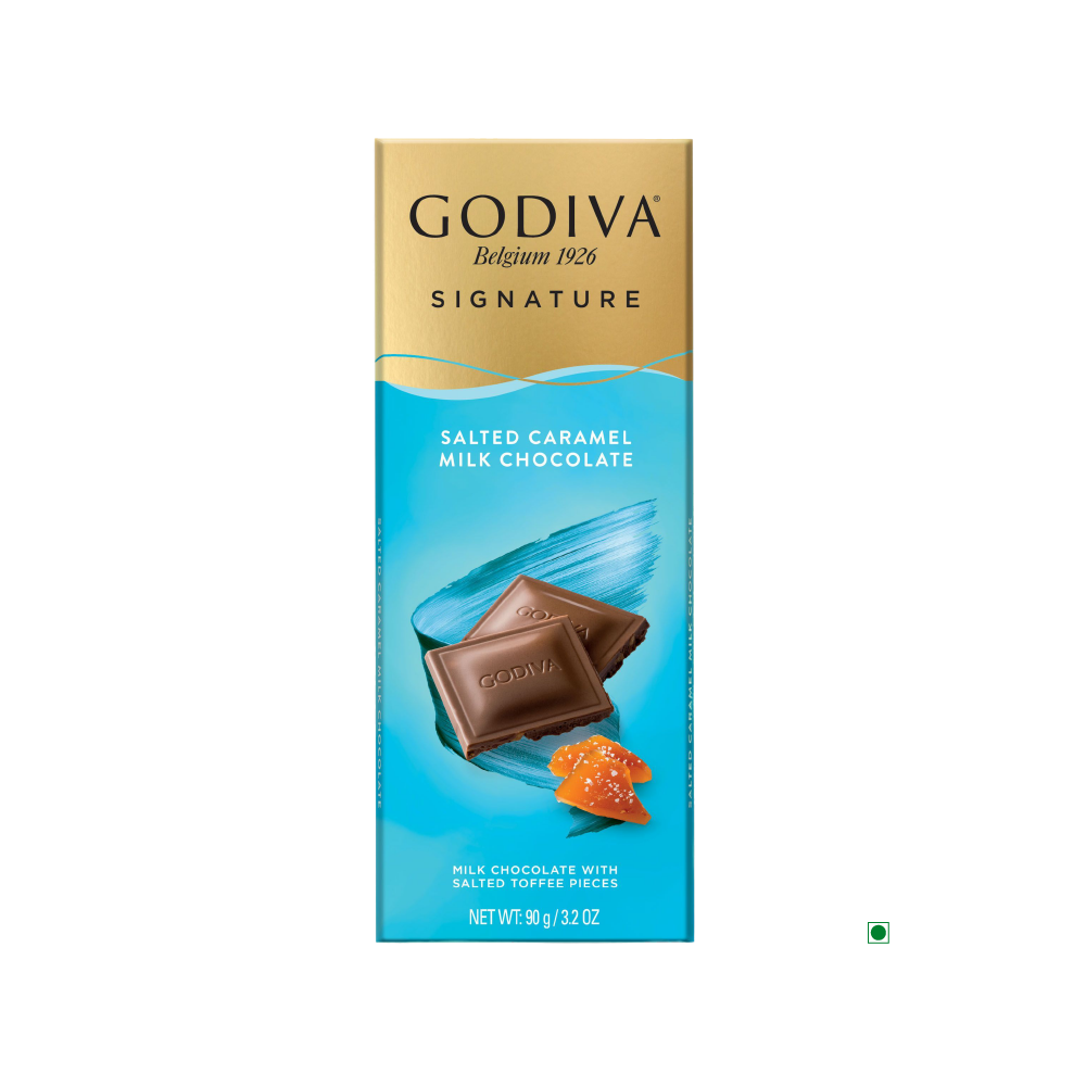 Godiva Milk Salted Caramel Bar 90g.