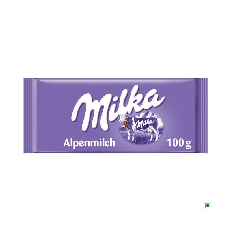 Milka Alpine Milk Bar 100g bar from Germany.