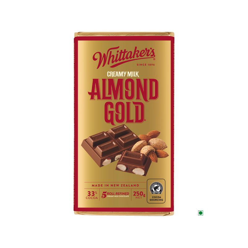 Whittakers Almond Gold Bar 250g is the product offered by the brand Whittakers.