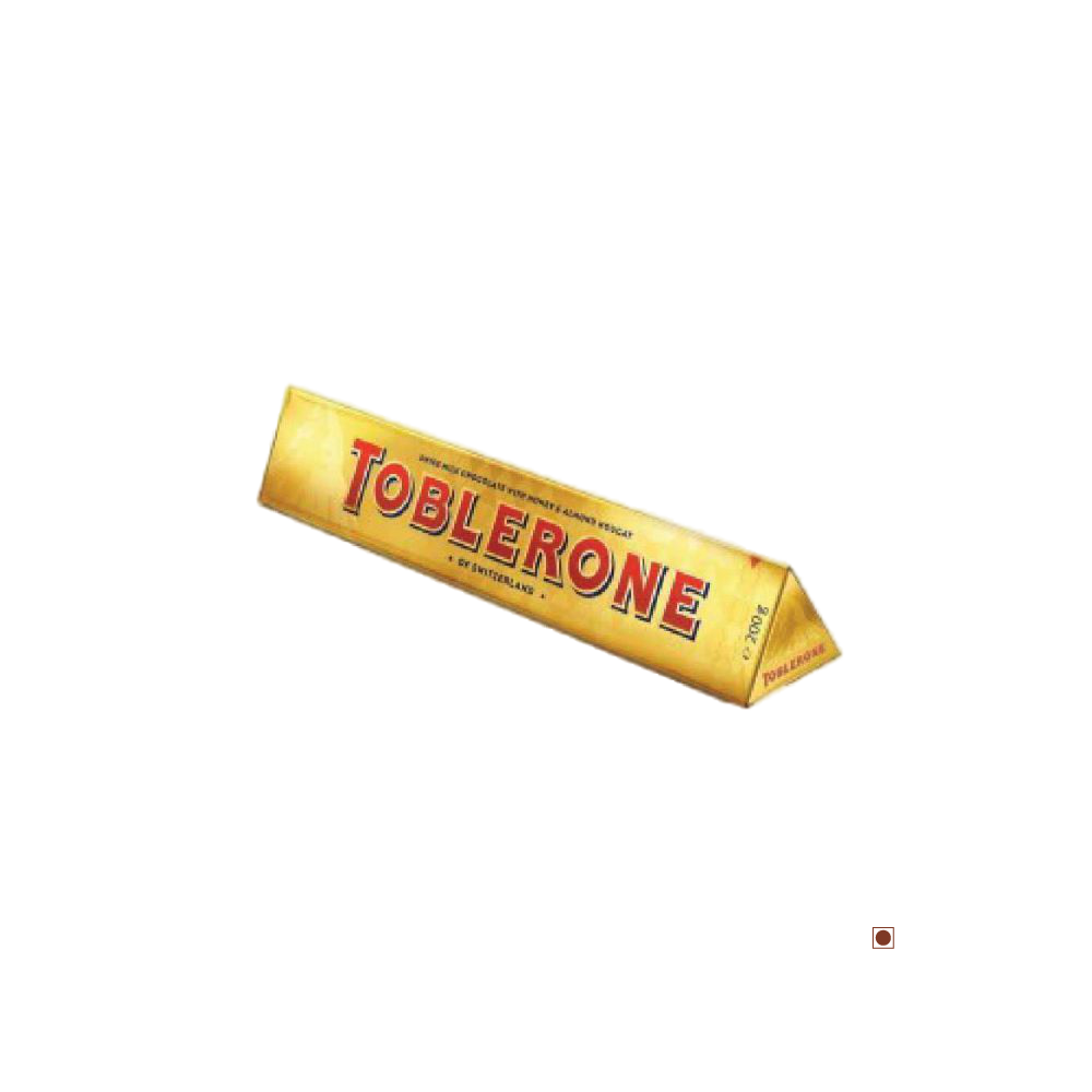 A Toblerone Milk Chocolate Bar 200g on a white background.