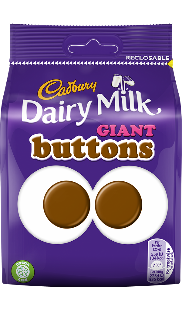 Cadbury Giant Buttons Bag 119g.