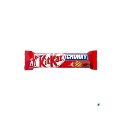 A packaged Kitkat Kit Kat Chunky Milk Bar 40g milk chocolate bar.