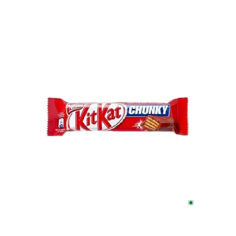 A packaged Kitkat Kit Kat Chunky Milk Bar 40g milk chocolate bar.