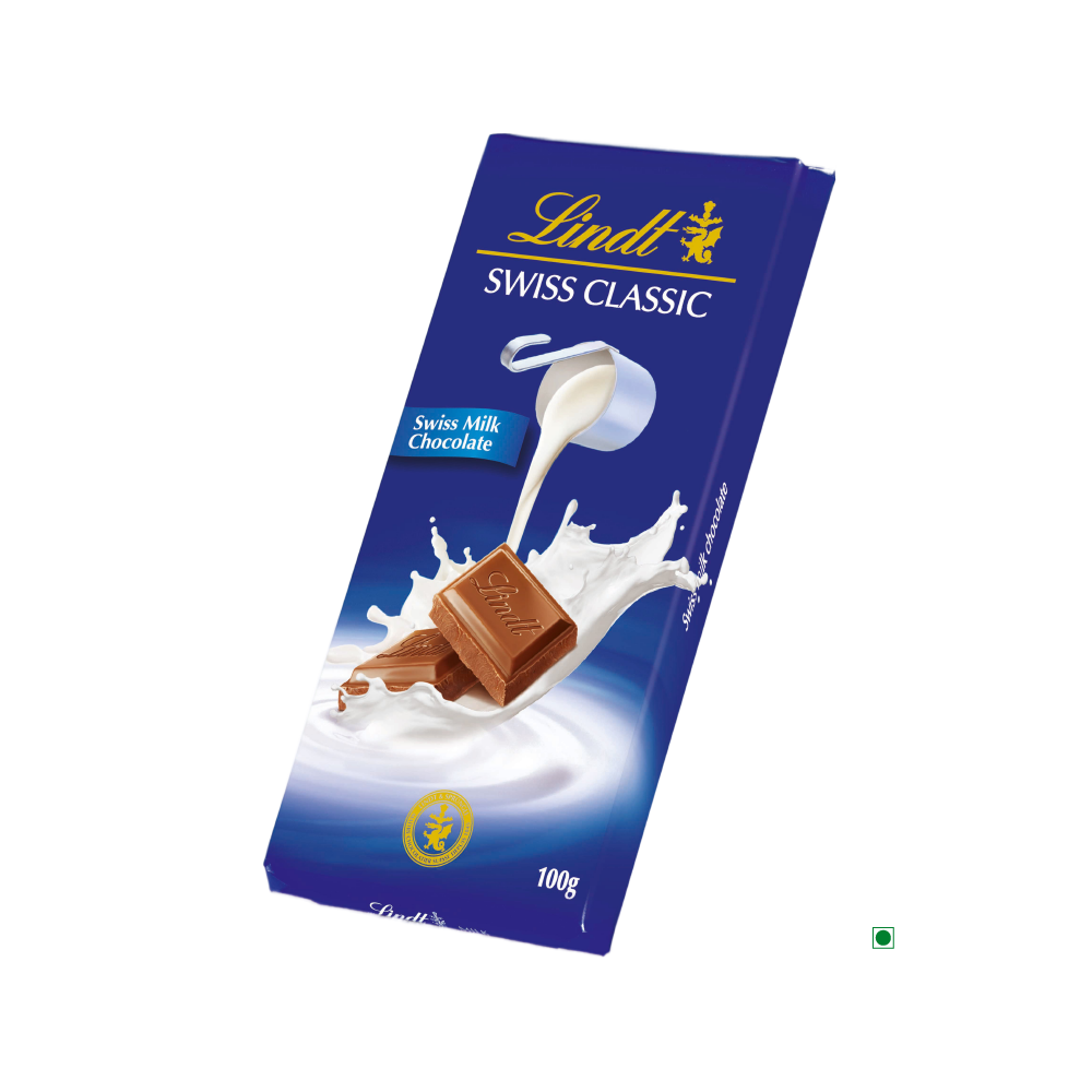 Lindt Swiss Classic Milk Bar 100g by Lindt.