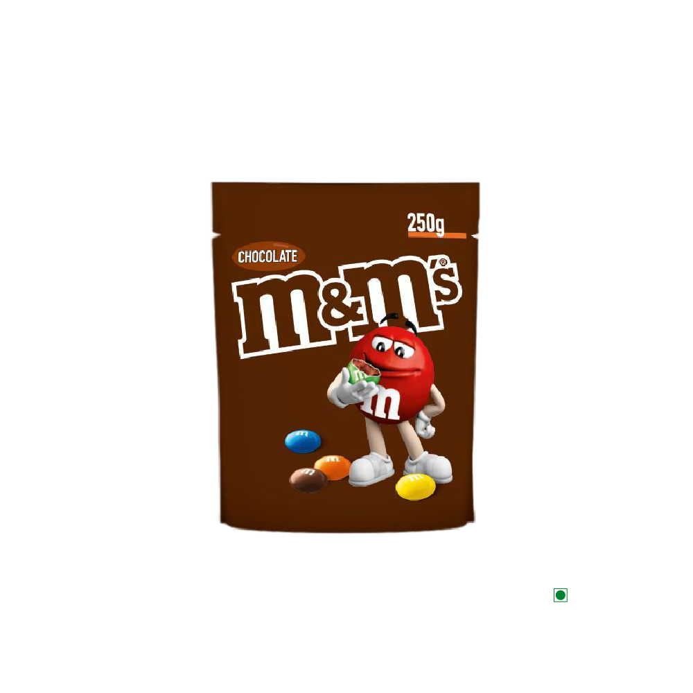 A bag of M&M's chocolate candy will be replaced with a bag of M&M Choco Pouch 250g.