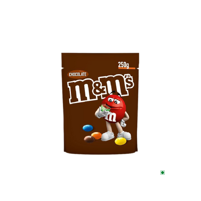 A bag of M&M's chocolate candy will be replaced with a bag of M&M Choco Pouch 250g.