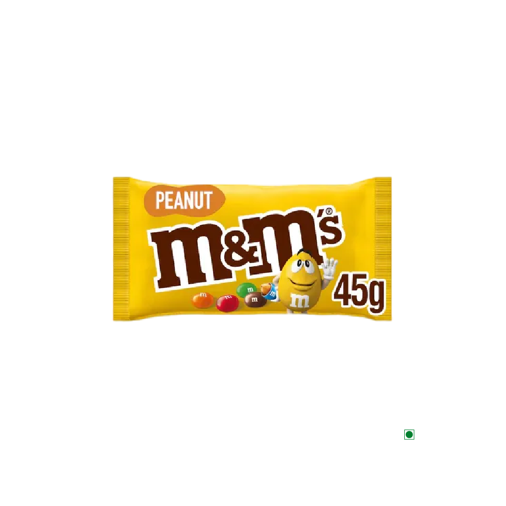 M&M's Peanut Single 45g bar.