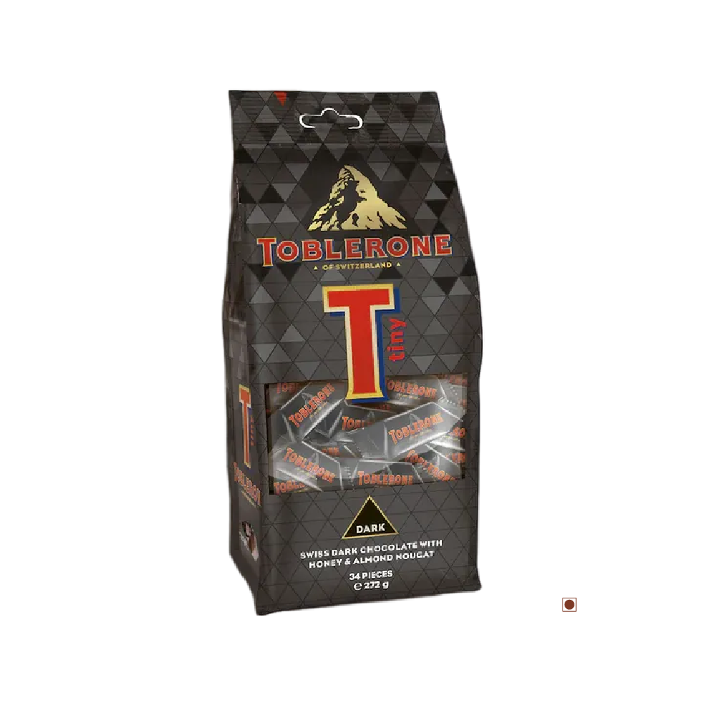 A bag of Toblerone Tiny Dark Bag 272g.