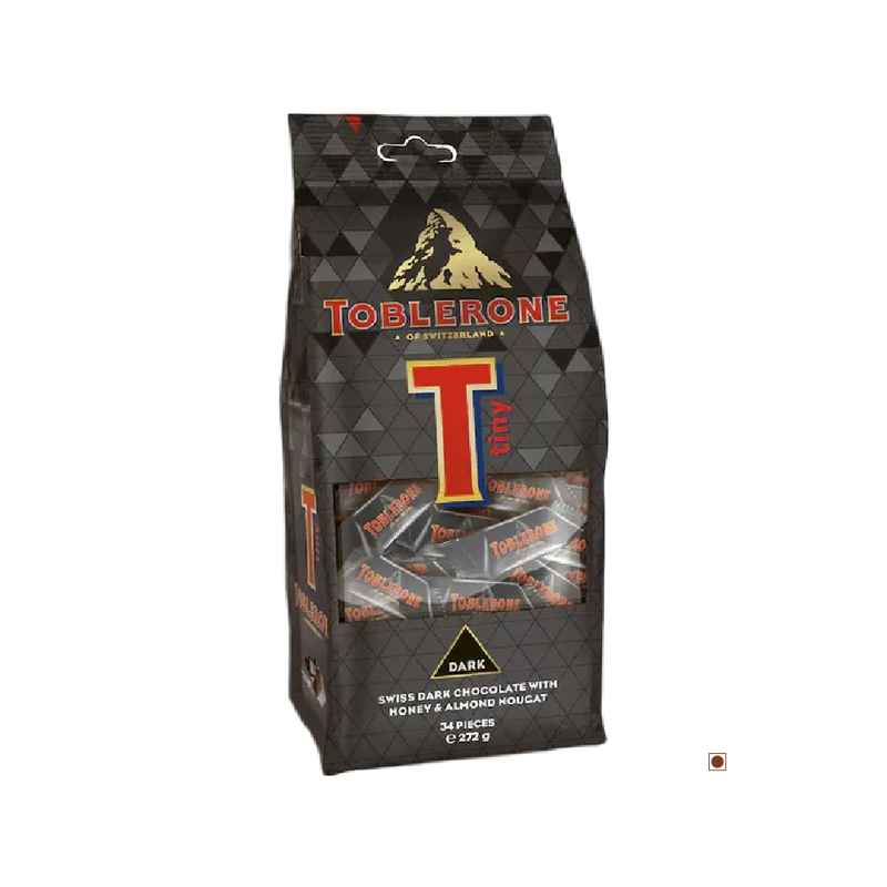A bag of Toblerone Tiny Dark Bag 272g.